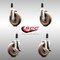 Service Caster 5 Inch 316SS High Temp Glass Filled Nylon 1-1/4 Inch Stem Caster Brake SCC, 2PK SCC-SS316EX20S514-GFNSHT-2-TLB-2-114 - alternate 2